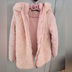 George Light Pink Kids Puffer Jacket